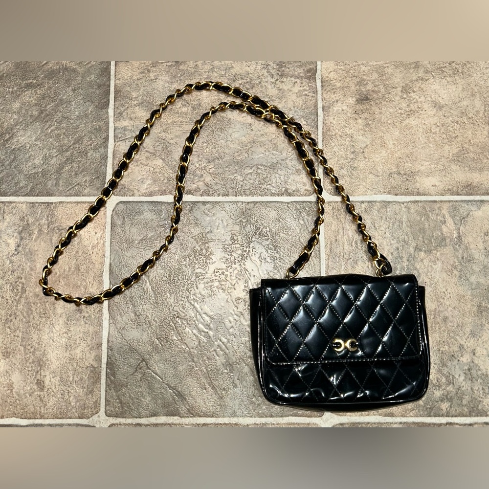 Black Quilted Crossbody Bag